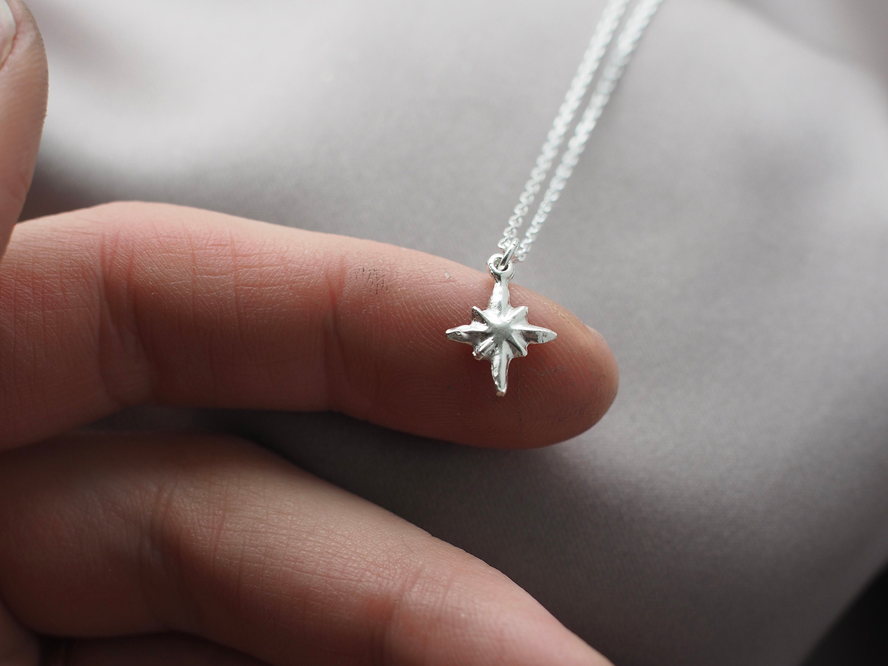 Mini Star Charm Necklace - Etsy
