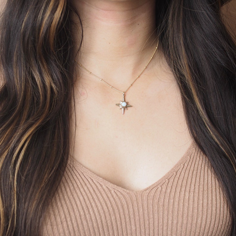 North Star Necklace Silver Polaris Choker
