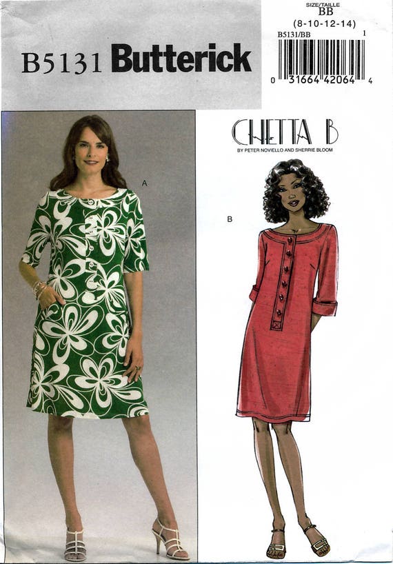 Butterick SEWING Pattern 4916 Misses CHETTA B Dress UNCUT Noviello Bloom OOP FF