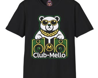 Retro Club-Mello Bär Tee Vision Vibes und Mello /Money