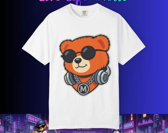 Cooles Teddybär mit Kopfhörern T-Shirt | Sonnenbrille DJ Bear Tee