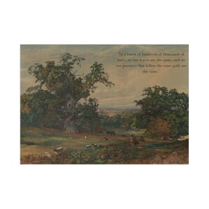Künstlerische Kunstpostkarten, Vintage Landschafts-Briefpapier, Inspirationskarten-Set, Natur-Postkartensammlung, Malerische Kunstandenken