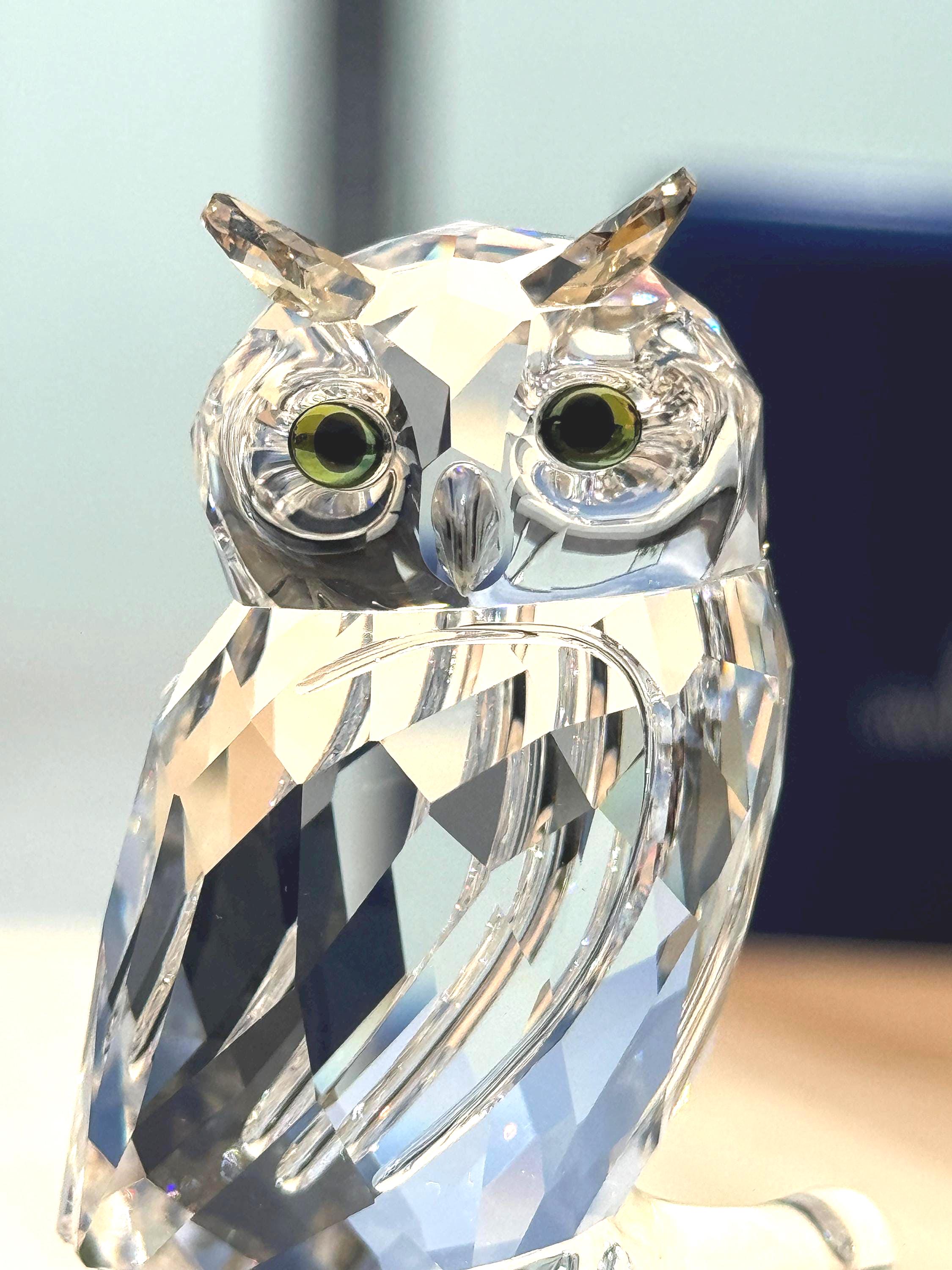 Swarovski Crystal Owl Figurine | Retired Edition, Original Box - Etsy
