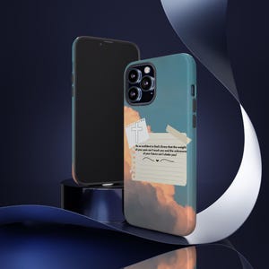 Inspirational Phone Case, Tough Cases with Uplifting Design, Faith-Based Gift, Motivational Accessory, Christian Style