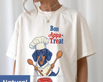 Funny Dachshund T-Shirt: Paris Chef Dog Mom Shirt