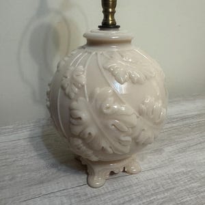 Vintage Blush Milk/Custard Glass Lamp