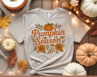 Retro Pumpkin Season PNG, Fall Printable (Digital Download)