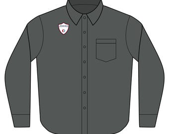 Nailhead Sleeve Long Sleeve Shirt | Simple Solid Sleeve Mockup