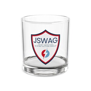JSWAG Personalisiertes Rocks Glas, 10 Unzen Whisky Becher für die Hausbar, einzigartiges Trinkgefäß, Barware für Trauzeugen, Geburtstag, Vatertag