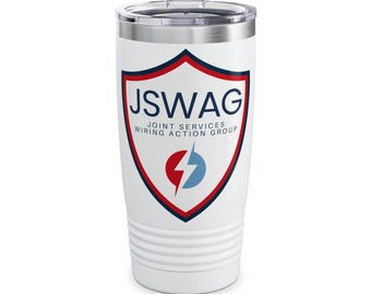JSWAG Ringneck Tumbler, 20oz - Ideal for Power Drinkers, Gifts for Service Members, Travel & Outdoor Use, Customizable