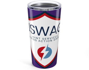 JSWAG 20oz Tumbler | Motivational Travel Mug for Coffee Lovers | Unique Gift for Team Events, Sports, Celebrations, School Spirit