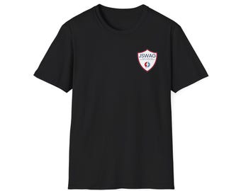 JSWAG LOGO Left Chest Unisex Softstyle T-Shirt, Casual Graphic Tee, Perfect for Gifts, Streetwear, Sports Events