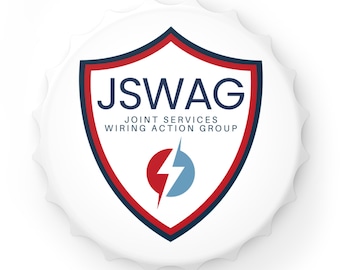 JSWAG Custom Bottle Opener, JSWAG Shield Design, Personalized Gift for Beer Lovers, Bar Accessories, Unique Home Decor, Party Favor