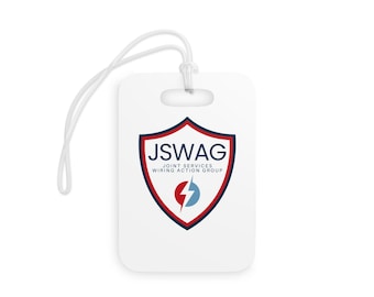 JSWAG Custom Luggage Tags - Travel Essentials, Gift Idea for Travelers, Personalized Tags for Baggage, Vacation Accessory, Fun Travel Decor