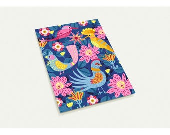 Fanciful Birds at Night Pack of 10 Greeting Cards