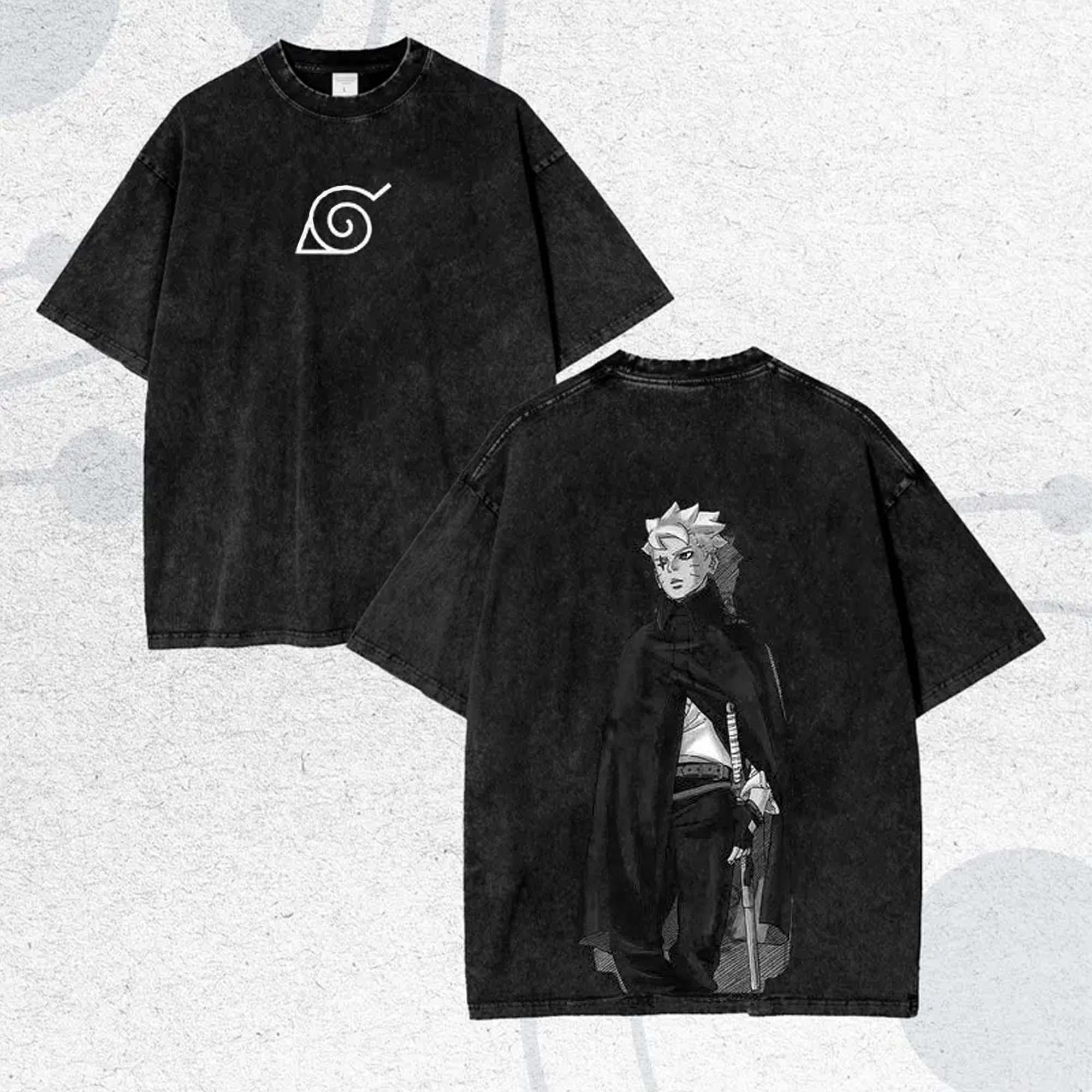 T-shirt Naruto Boruto - Dessin Sarada Uchiha & Kawaki - Unisexe - Taille S à 5XL - Neuf Avec étiquette
