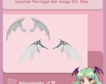 Inspired Morrigan wings Set