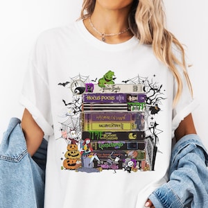Comfort Colors® 90s Vintage Halloween shirt, Retro VHS Horror Hoodie, Funny Halloween Characters Crewneck, Spooky Movie shirt
