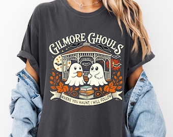 Camiseta Comfort Colors® Gilmore Ghouls, camiseta de Halloween con parodia de fantasmas, camiseta de otoño para fanáticos de Gilmore, camiseta de Halloween, camiseta para fanáticos de la serie de televisión