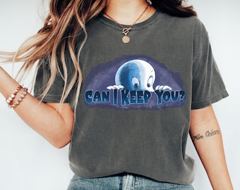 Camiseta "Can I Keep You Ghost" de Comfort Colors©, linda camiseta de fantasma amigable, camiseta espeluznante de Halloween, ropa linda de fantasmas