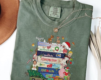 Bluza świąteczna Comfort Colors® z lat 90., retro bluza z kapturem, sweter w stylu vintage z motywem filmowym z lat 90., przytulny prezent zimowy dla niej