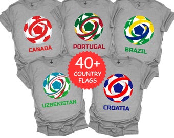 World Cup 2026 Country Icons Shirt, 2026 World Cup USA T-Shirt, Soccer Graphic Tee, Soccer Fan Apparel, Customizable World Cup 2026 Tee