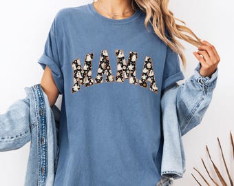 Comfort Colors® Halloween Mama Shirt, Mom Halloween Shirt, Spooky Mama Shirt, Mama Halloween, Cute Ghost Shirt, Floral Ghost Shirt