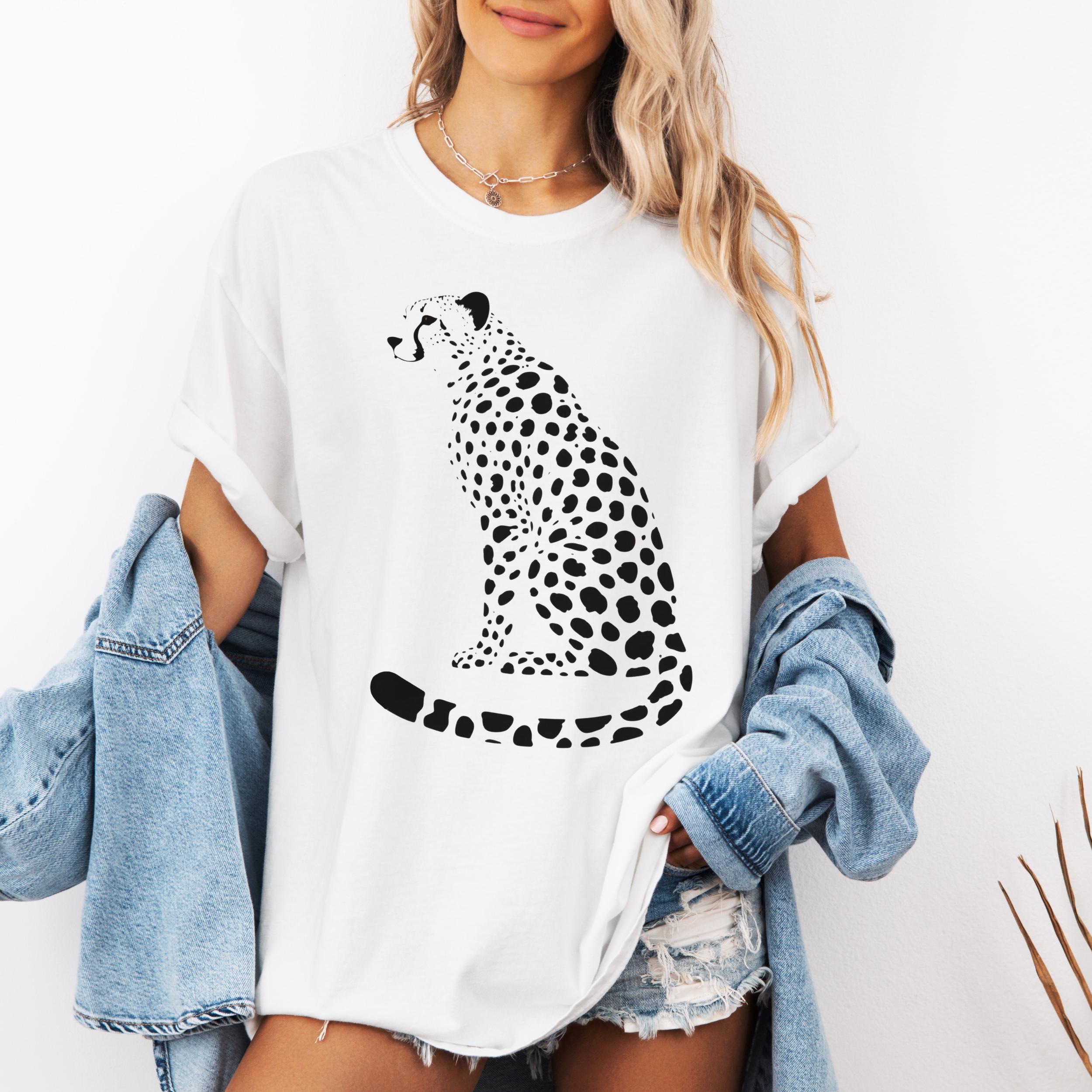 Comfort Colors® Leopard T-shirt, Large Graphic Printed Leopard