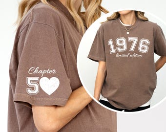 Vintage 1976 Retro Style, 50th Birthday Shirt 2026, Fiftieth Gift Ideas, 1976 Vintage Birthday Gift, 50th Birthday for Women, Father Gift