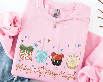 Mickey and Friends Christmas Sweatshirt, Mickey's Very Merry Christmas Party 2025 Hoodie, Disney Christmas Sweatshirt, Disney Family Hoodie