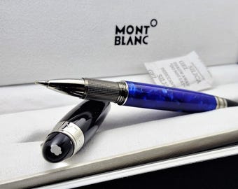 Montblanc Star walker Black Ink Roller Blue Ball Pen Refurbished