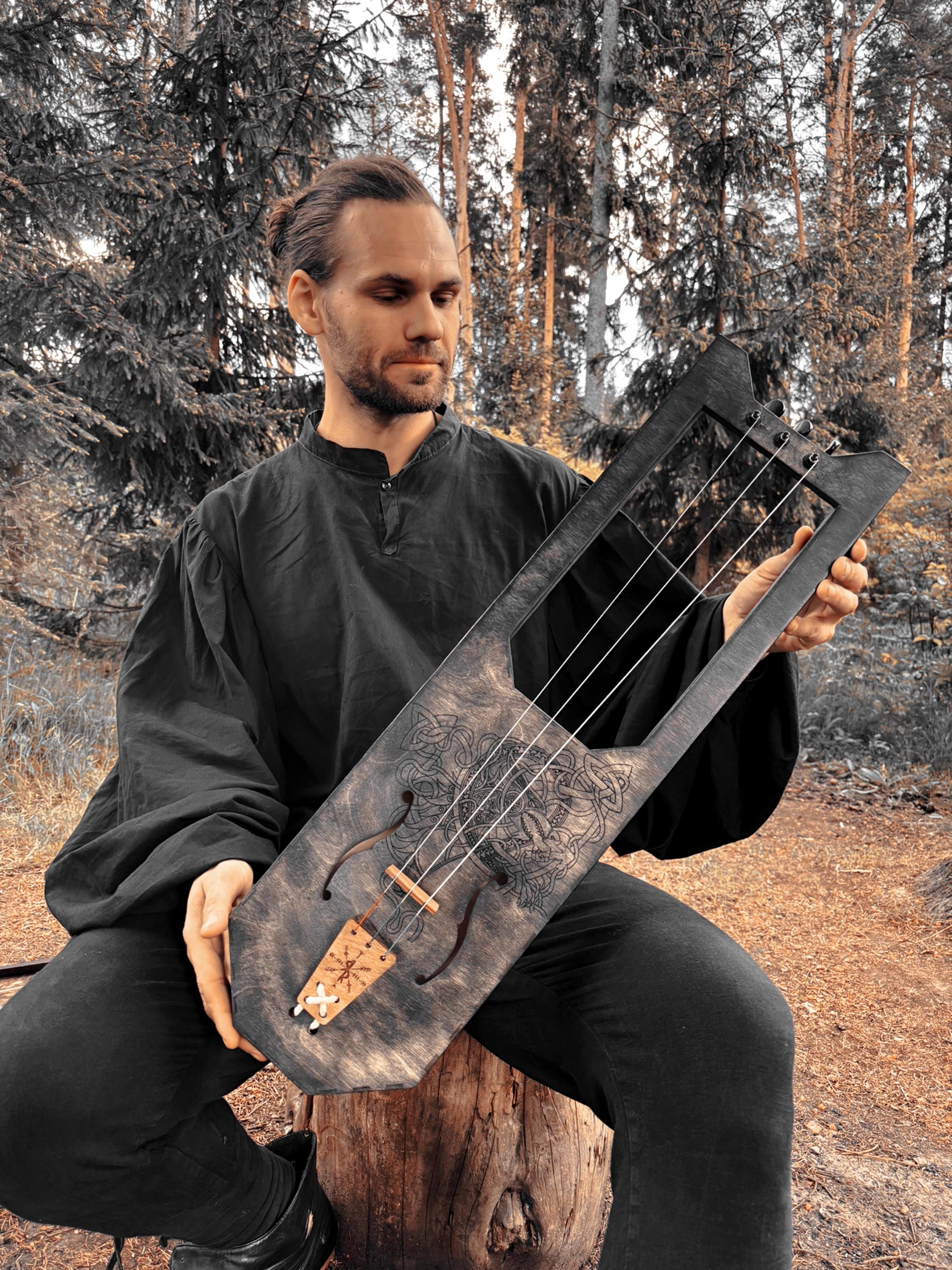 Tagelharpa タールハルパ Talharpa 北欧　民族楽器 職人手作り Tagelharpa タールハルパ Talharpa 北欧 民族楽器 職人手作り