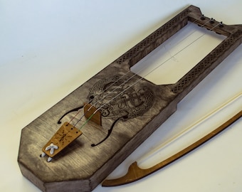 Tagelharpa Grey Fenrir, Jouhikko, música medieval, lira vikinga