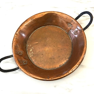 Solid Copper Antique French Pan