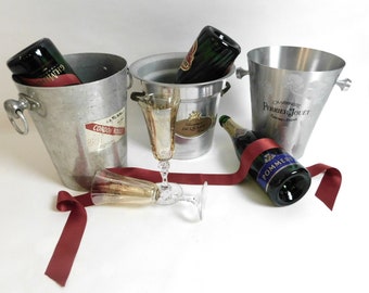 3 French Ice Buckets for Champagne