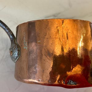 French Vintage Copper Cooking Pot from E. Dehellerin Paris