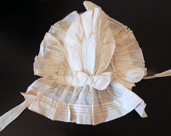 English Antique Handmade Ladies Sun Bonnet for Study Restoration