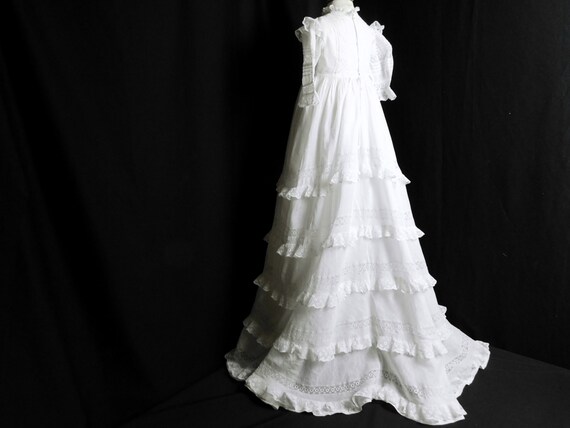 Victorian Christening Gown English with Ruffles a… - image 8