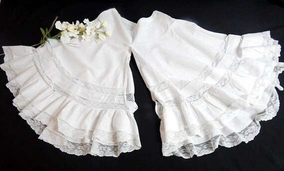 Vintage French Bloomers Handmade with Yards and Ya