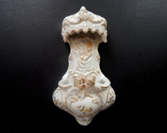 Vintage Angels 'Benitier' French or German Porcelain