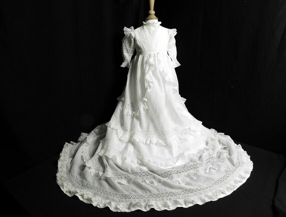 Victorian Christening Gown English with Ruffles a… - image 5