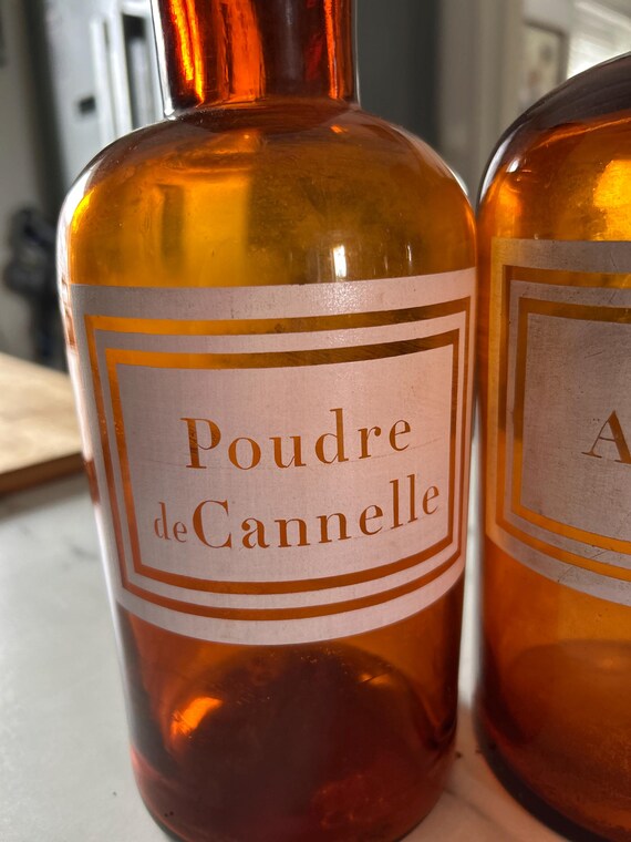 ヴィンテージのフランス製ガラス製薬瓶 4本 - Etsy 日本