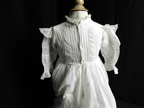 Victorian Christening Gown English with Ruffles a… - image 9