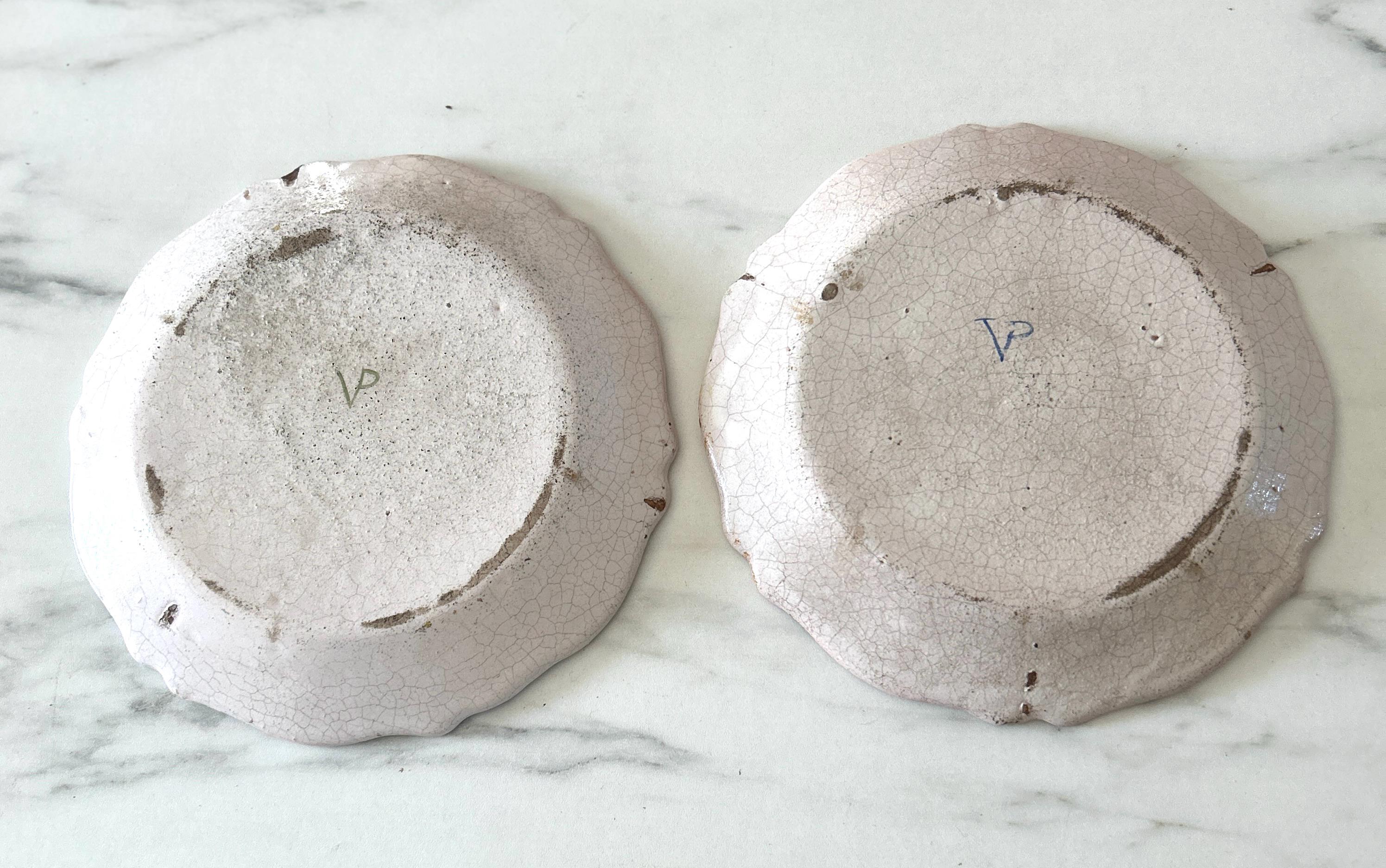 ヴーヴ・ペラン作 19世紀フランスアンティークプレートペア - Etsy 日本