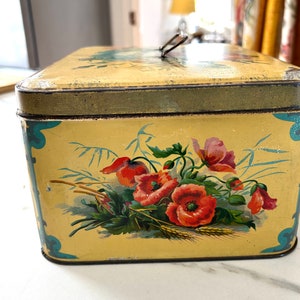Large Vintage French Tin Chocolate Box image 6