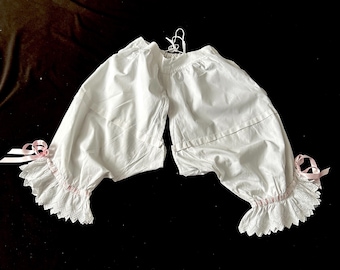 French Bloomers Handmade with Lots of Hand Embroidery Bridal Lingerie