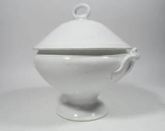 Antique French Porcelain Soup Tureen Fine and Elegant  c. 1890-1910