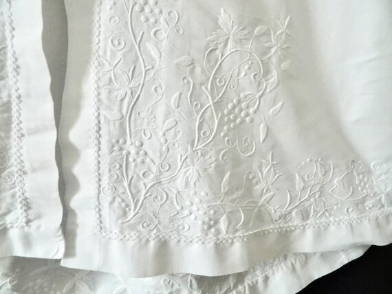 French Christening Cape  Vintage in Cotton Pique … - image 4