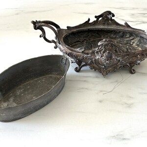 French Antique Metal Jardiniere Planter Belle Epoque image 7