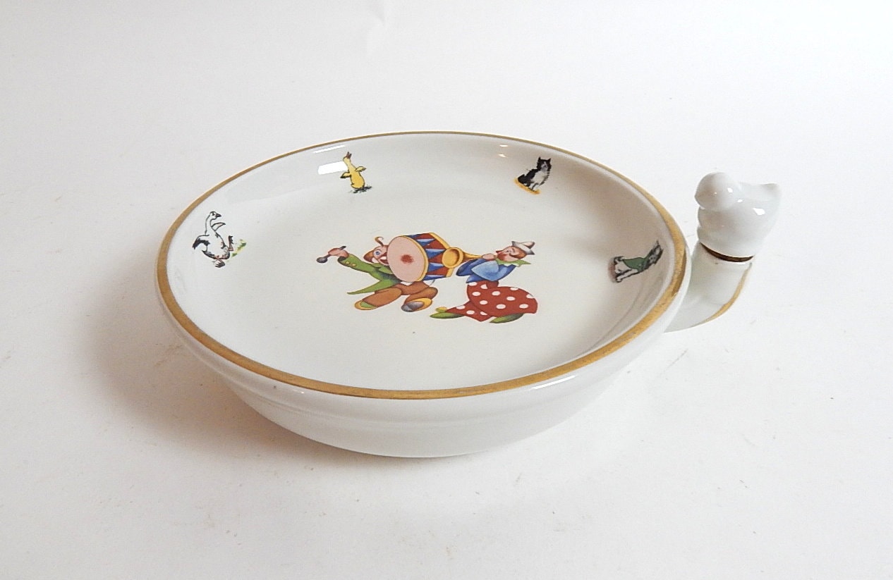 plat pour bébé vintage français limoges chauffe-plats